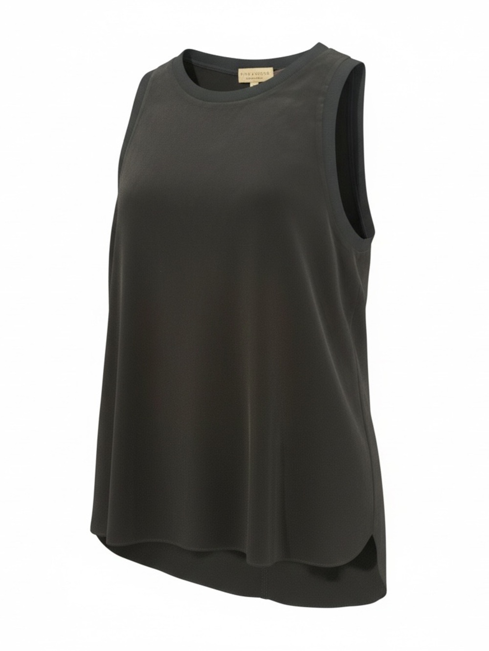 Alice + Olivia Black Silk Crewneck Tank - Picture 5 of 5